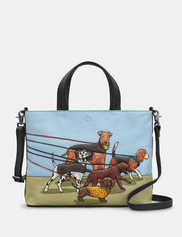 Yoshi - Dog Walk Leather Grab Bag