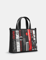 Yoshi - Horror Bookworm Leather Grab Bag with Detachable Shoulder Strap