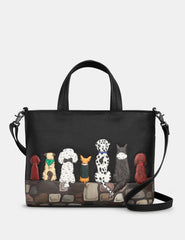 Yoshi - Bark to Barks Leather Grab Bag with Detachable Shoulder Strap
