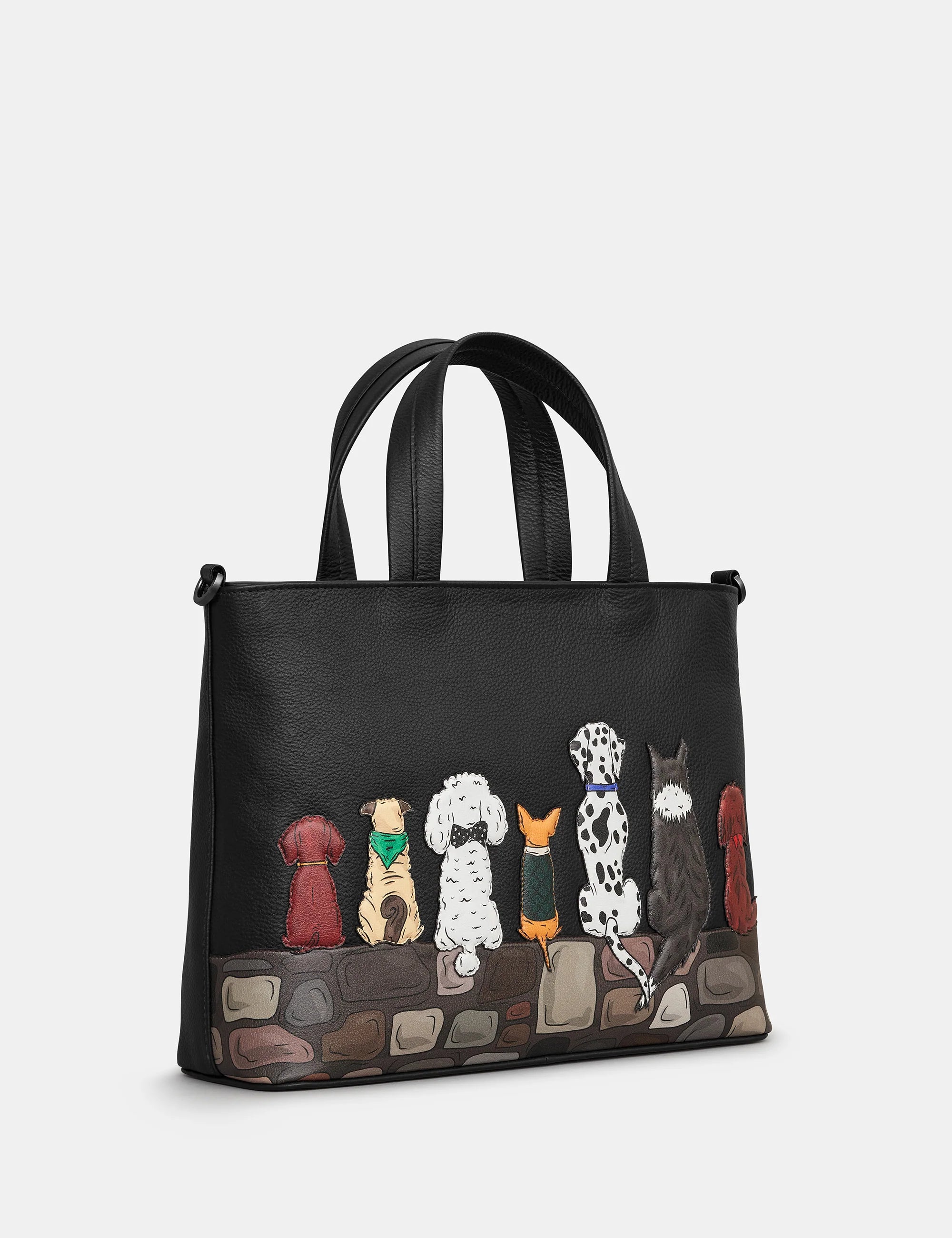 Yoshi - Bark to Barks Leather Grab Bag with Detachable Shoulder Strap