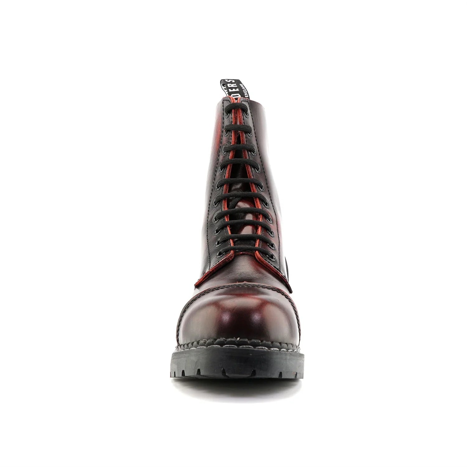 Grinders - Stag CS wine Leather Steel Toecap Unisex Military Style Boots