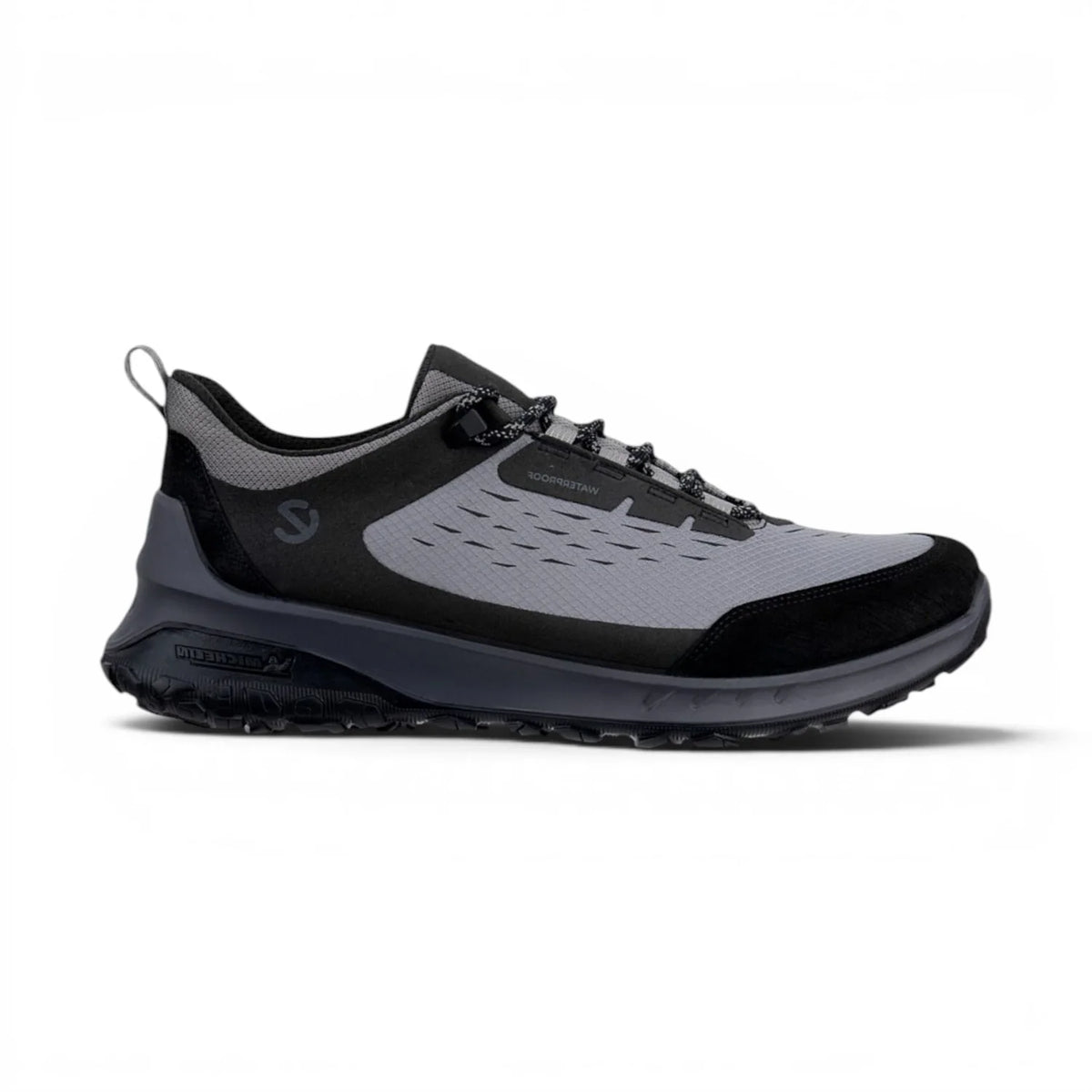Ecco - Men's Steel Grey Leather Waterproof Casual Shoes: ULT-TRN