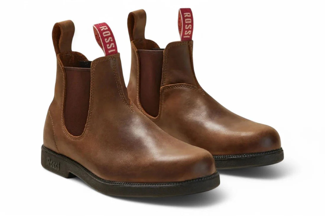 Rossi - 607 Booma Tan Leather Chelsea Boots