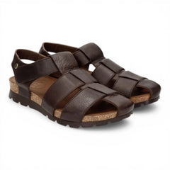 Panama Jack - Men's C1 Stanley Brown Leather Waterproof Sandals