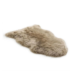 Silky Soft Taupe Genuine Sheepskin Rug