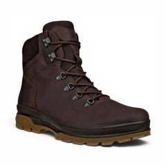 Ecco - Men's Coffee Brown Leather Waterproof Hiking Boots: Rugged Track 25