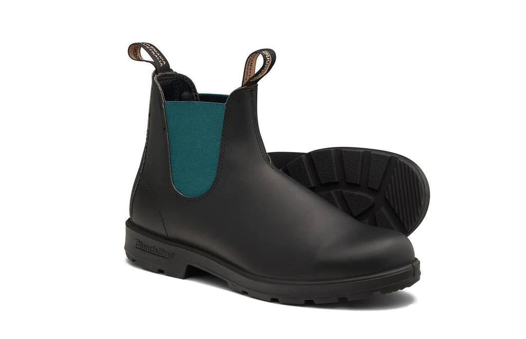 Blundstone - 2307 Black & Teal Leather Chelsea Boots
