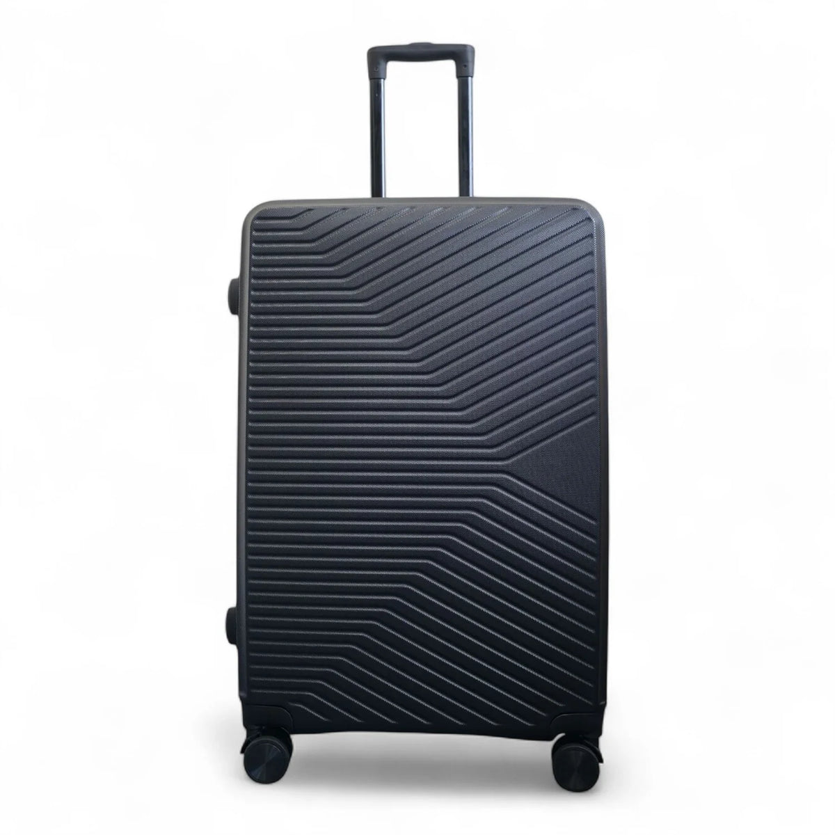 Junee Large Soft Shell Black Suitcase