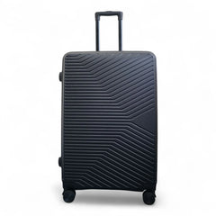Junee Large Soft Shell Black Suitcase