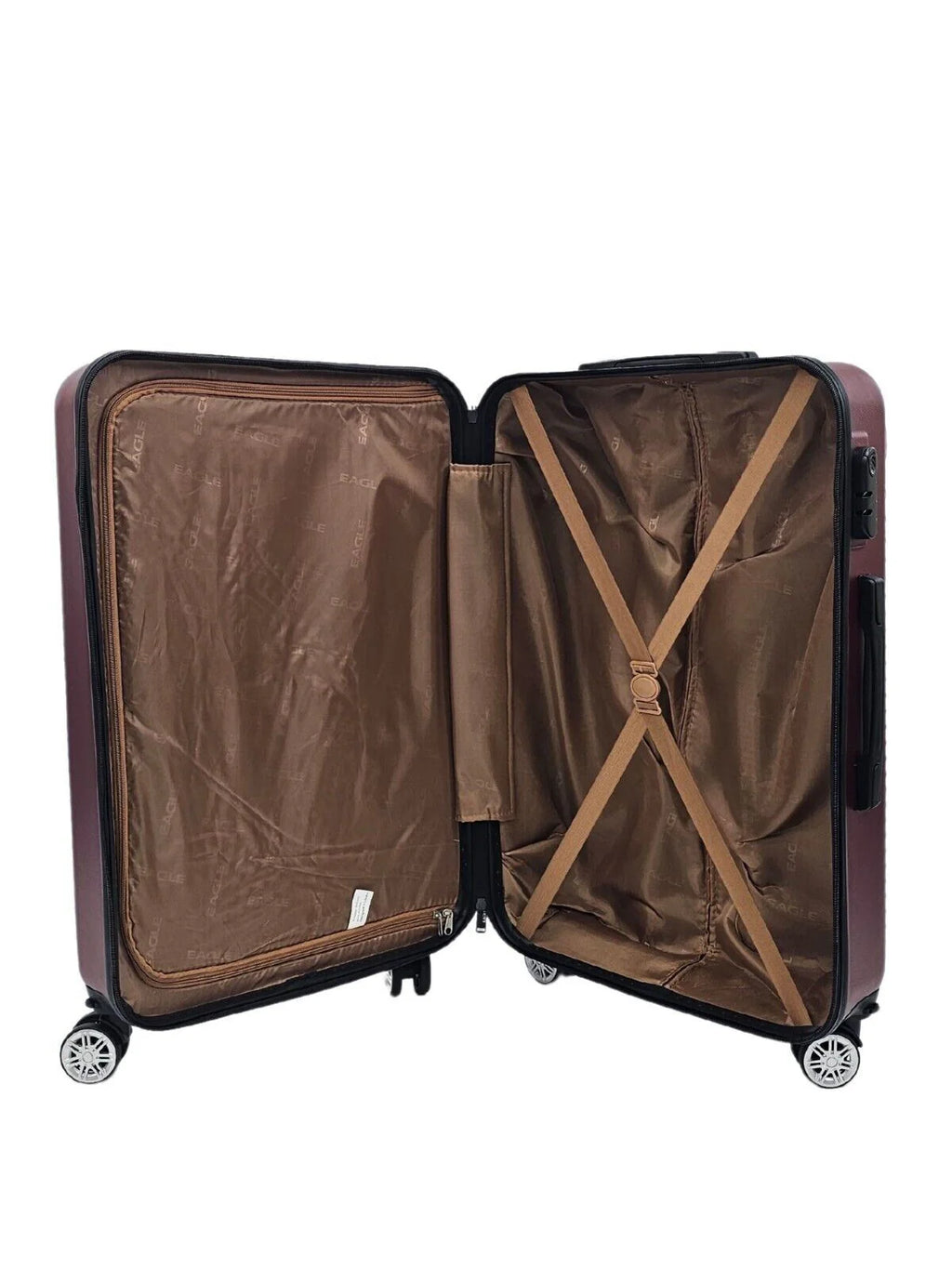 Brookside Medium Hard Shell Burgundy Suitcase