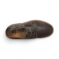 Mephisto - 8591 Adrien Montana Men's Dark Brown Leather Boat Shoes