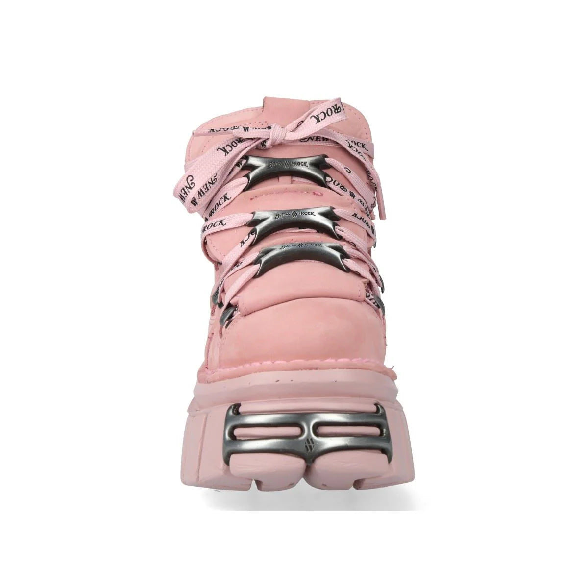 NEW ROCK - M-106-C153 Pink Leather Tower Boots