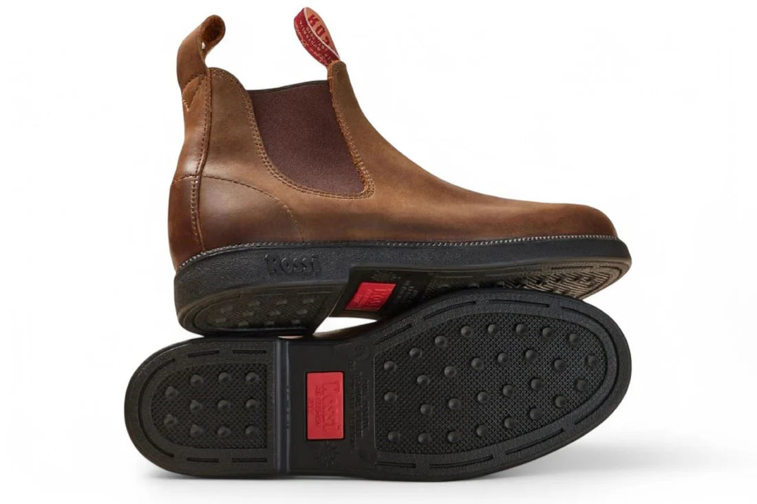Rossi - 607 Booma Tan Leather Chelsea Boots
