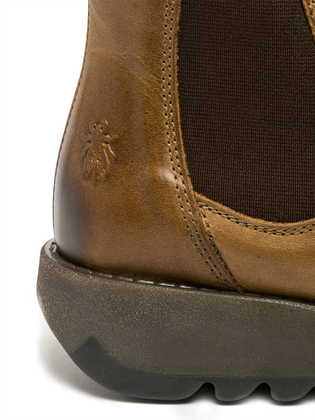 Fly London - SALV Women's Camel Leather Wedge Chelsea Boots