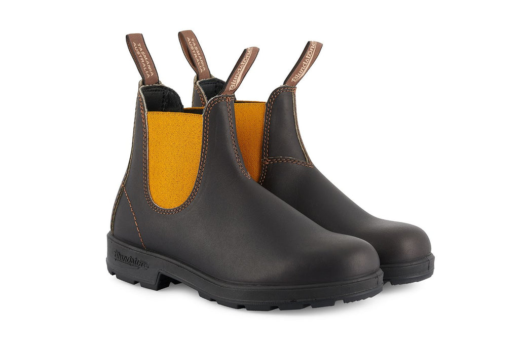 Blundstone - 1919 Brown & Mustard Leather Chelsea Boots