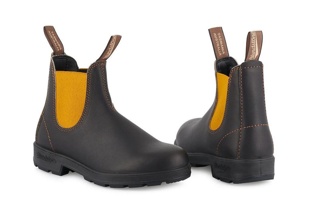 Blundstone - 1919 Brown & Mustard Leather Chelsea Boots