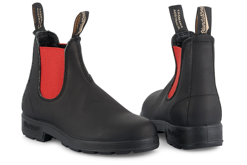 Blundstone - 508 Black & Red Leather Chelsea Boots
