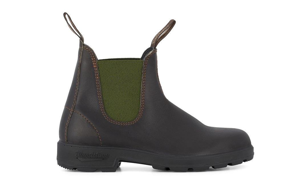 *Available for Pre-Order* Blundstone - 519 Stout Brown & Olive Leather Chelsea Boots