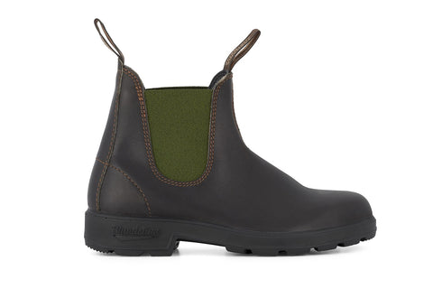 Blundstone - 519 Stout Brown & Olive Leather Chelsea Boots
