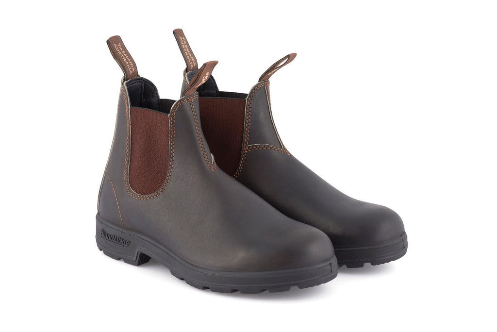 Blundstone - 500 Stout Brown Leather Chelsea Boots