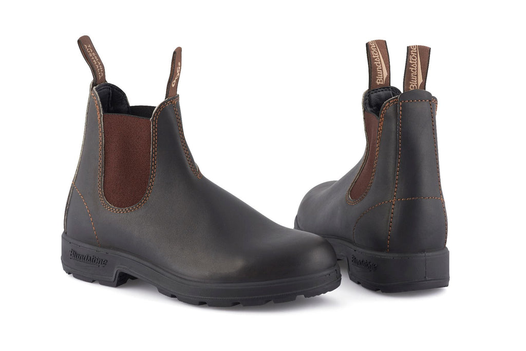 Blundstone - 500 Stout Brown Leather Chelsea Boots