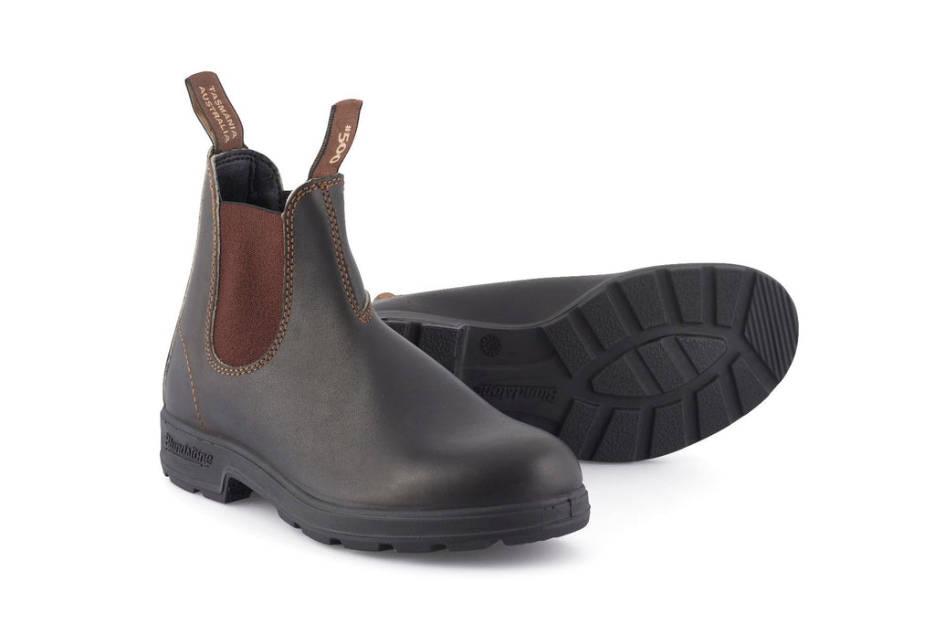 Blundstone - 500 Stout Brown Leather Chelsea Boots