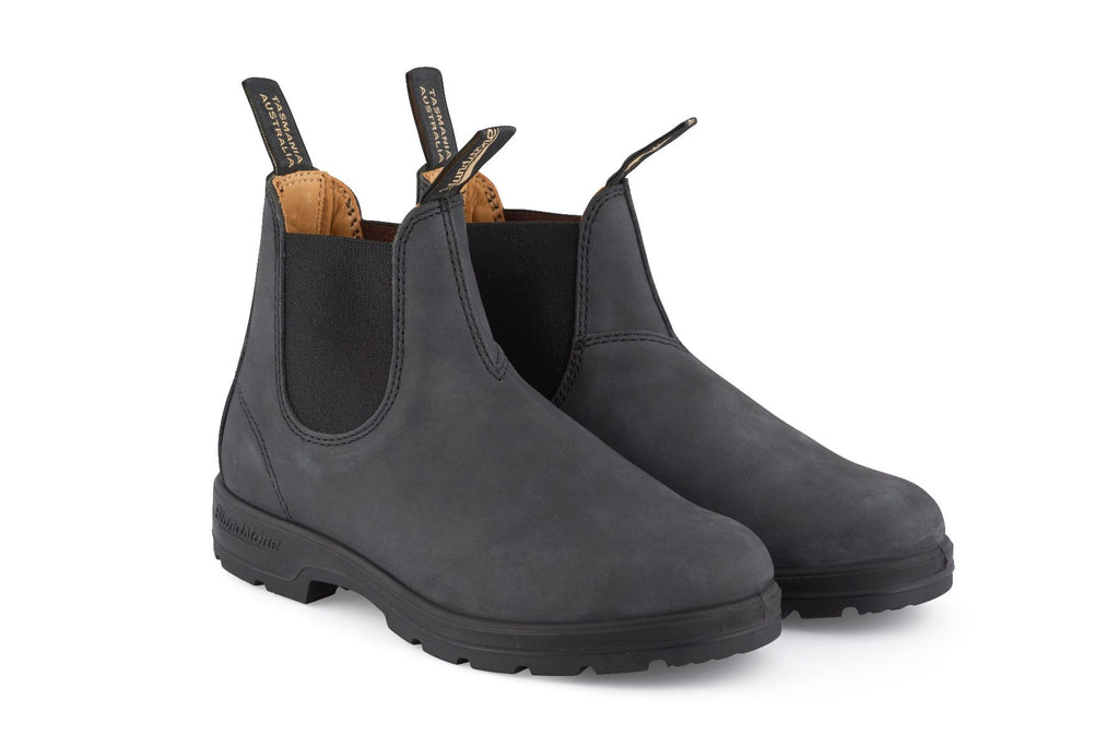 Blundstone - 587 Rustic Black Leather Chelsea Boots