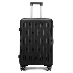 Burnaby Large Soft Shell Black Suitcase