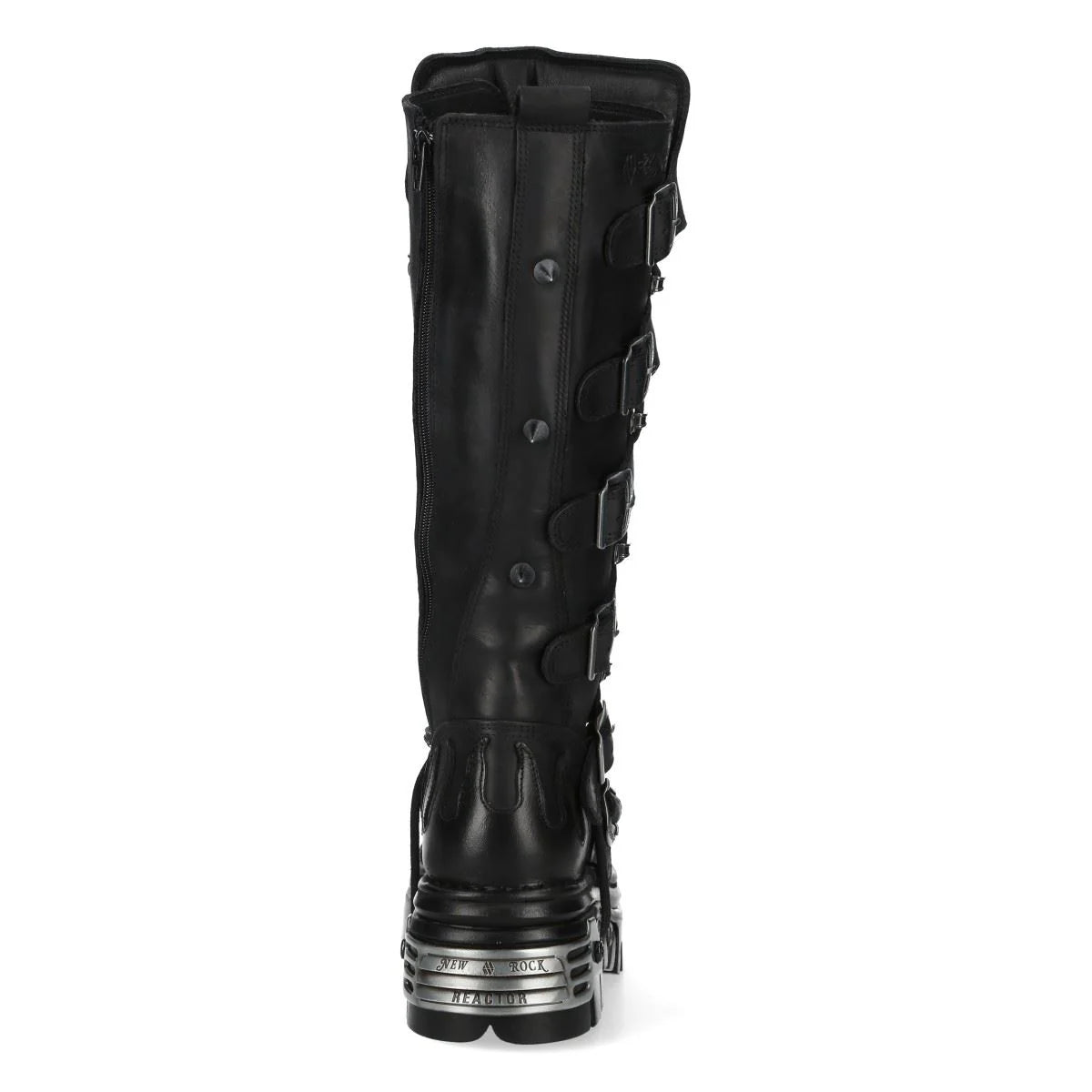 Knee High Newrock Outlet NEW ROCK M-161-C10 Black Spiked Knee High