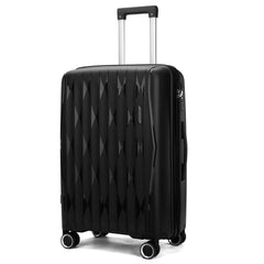 Burnaby Large Soft Shell Black Suitcase
