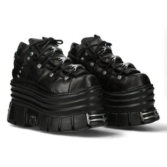 NEW ROCK -  M-106-C181 - Lace Up Extra Tower Platform Shoes