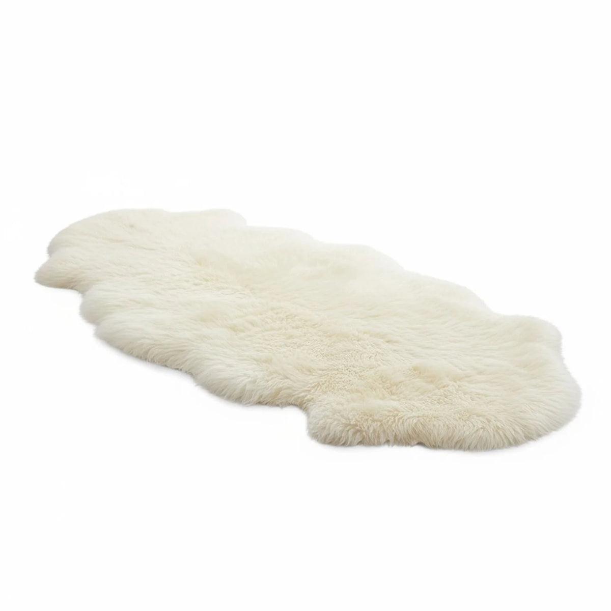 Large Silky Soft Light Beige Genuine Sheepskin Rug
