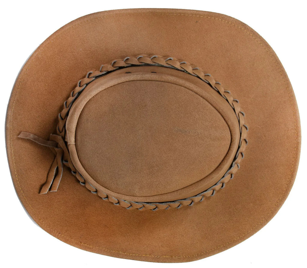 Brown suede floppy hat on sale