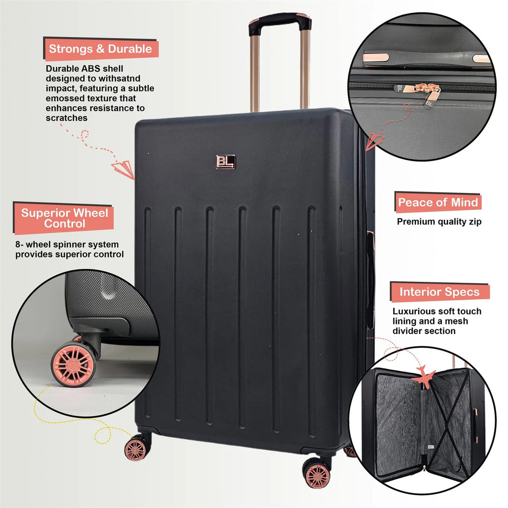 Columbia Cabin Hard Shell Black Suitcase