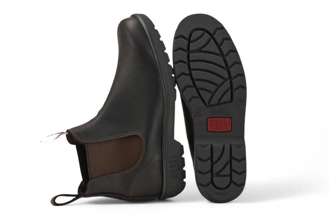 Rossi - 303 Endura Dark Brown Leather Chelsea Boots