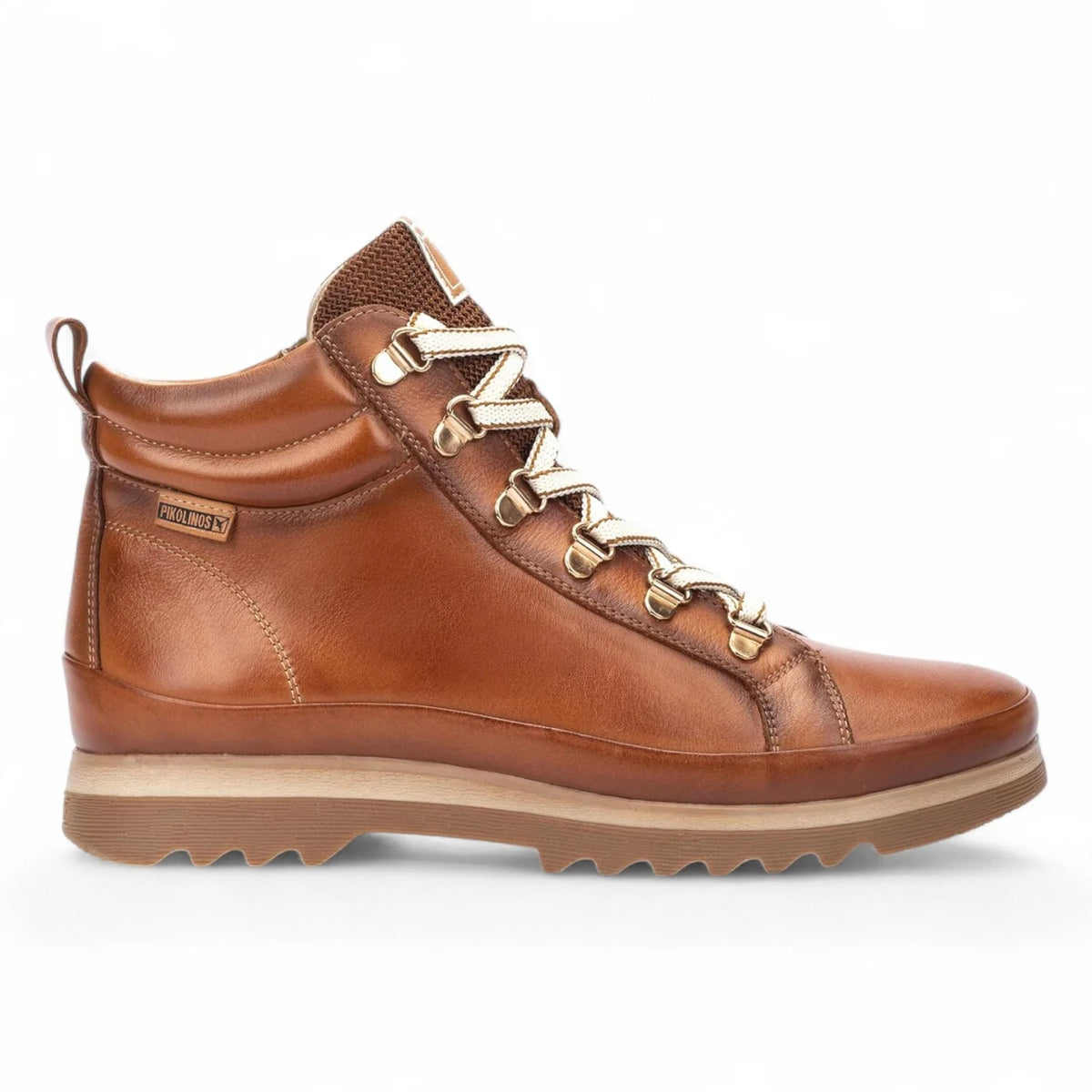 Pikolinos - Women's Vigo Brandy Brown Leather Trainers