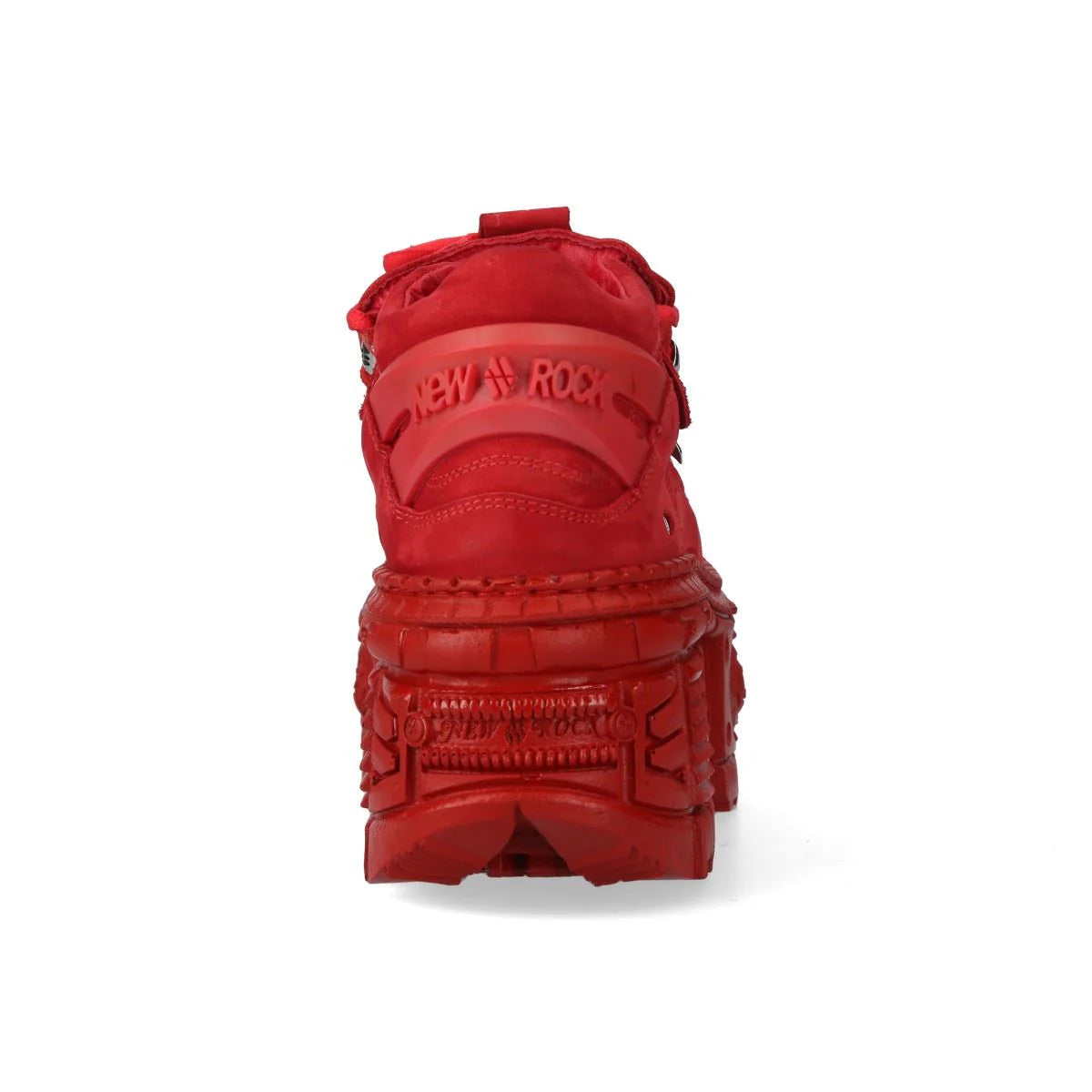 NEW ROCK - M-106WALL-C13 Red Leather Platform Boots