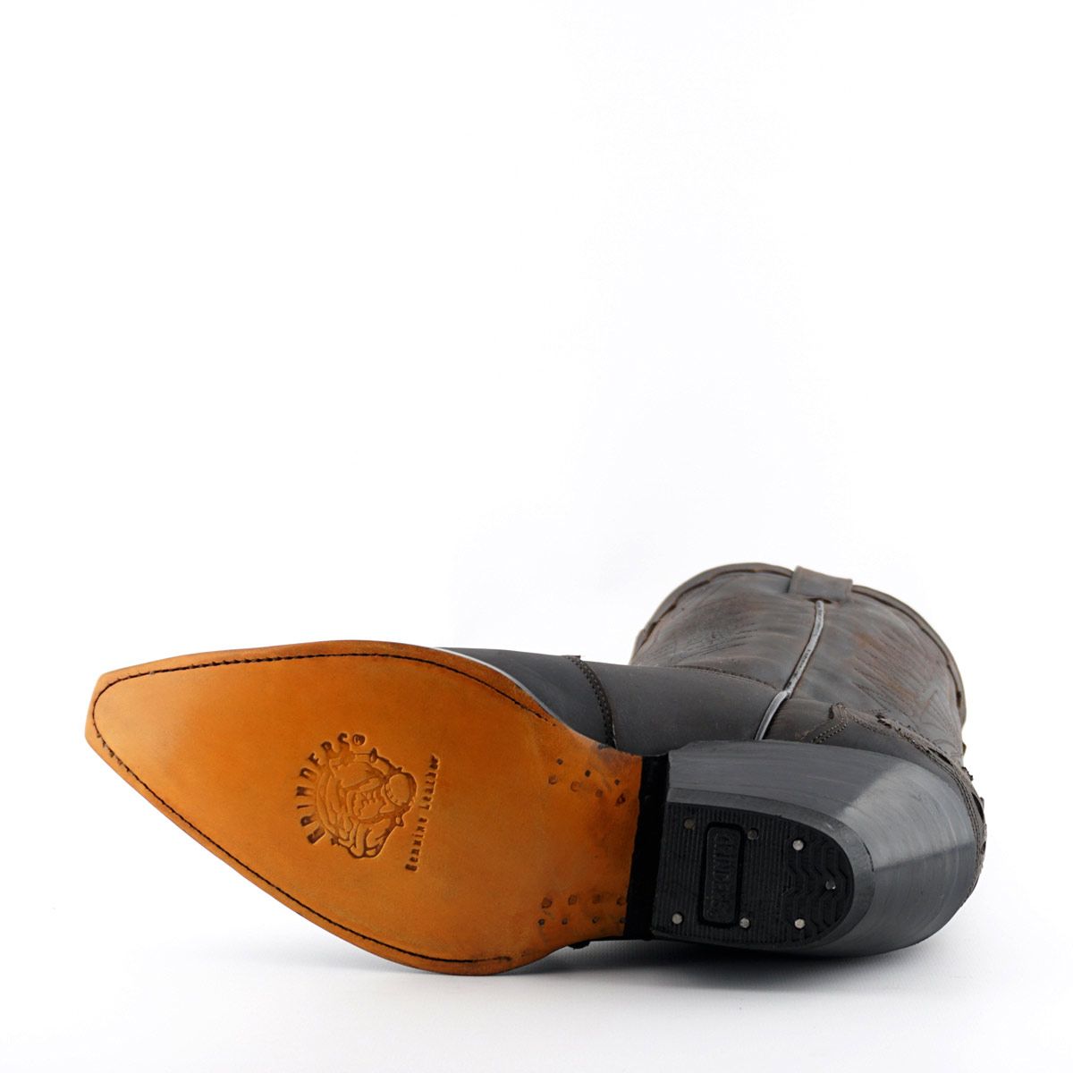 Grinders - Arizona Hi Dark Brown Leather Cowboy / Western  Style Boots