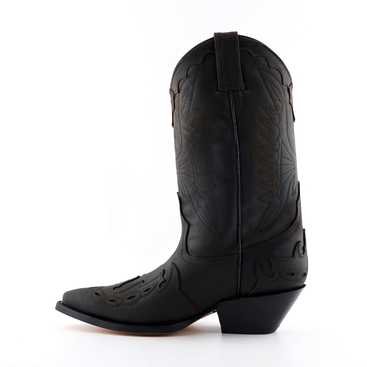 Grinders - Arizona Hi Dark Brown Leather Cowboy / Western  Style Boots