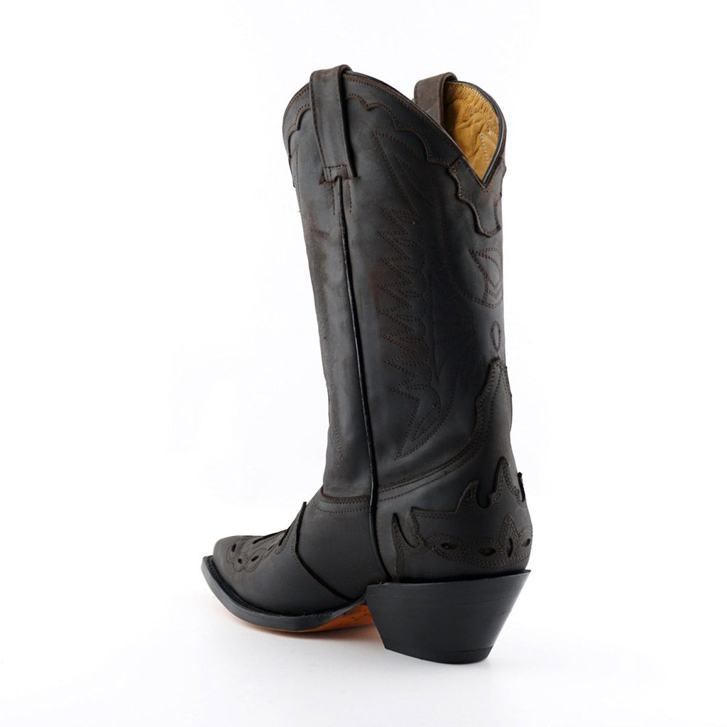 Grinders - Arizona Hi Dark Brown Leather Cowboy / Western  Style Boots