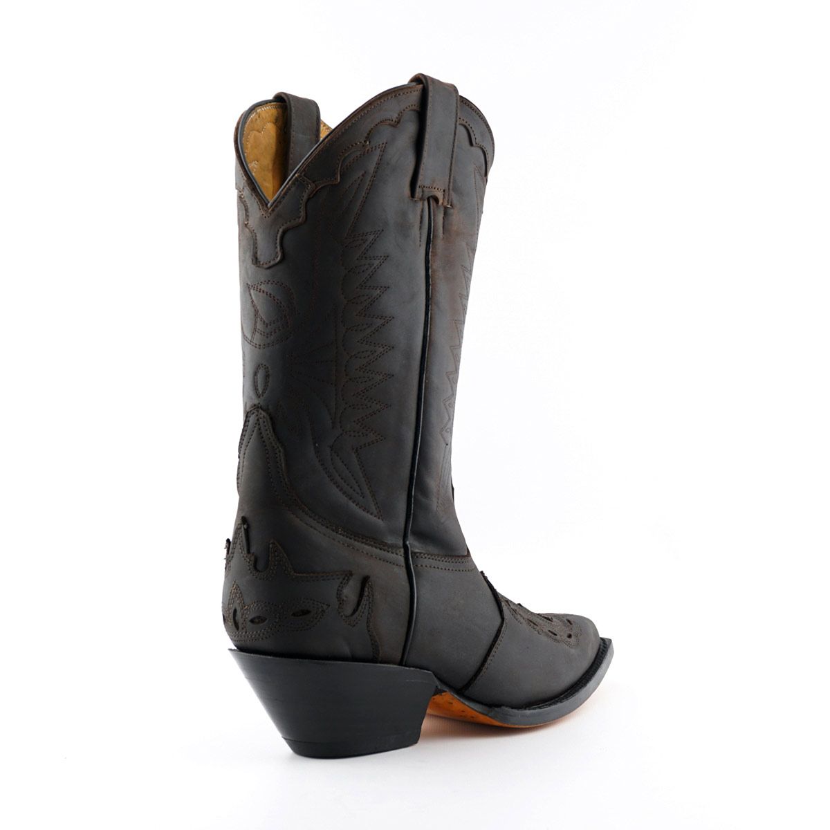 Grinders - Arizona Hi Dark Brown Leather Cowboy / Western  Style Boots
