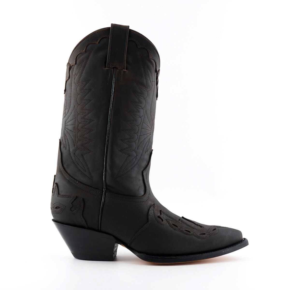 Grinders - Arizona Hi Dark Brown Leather Cowboy / Western  Style Boots
