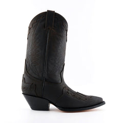 Grinders - Arizona Hi Dark Brown Leather Cowboy / Western  Style Boots