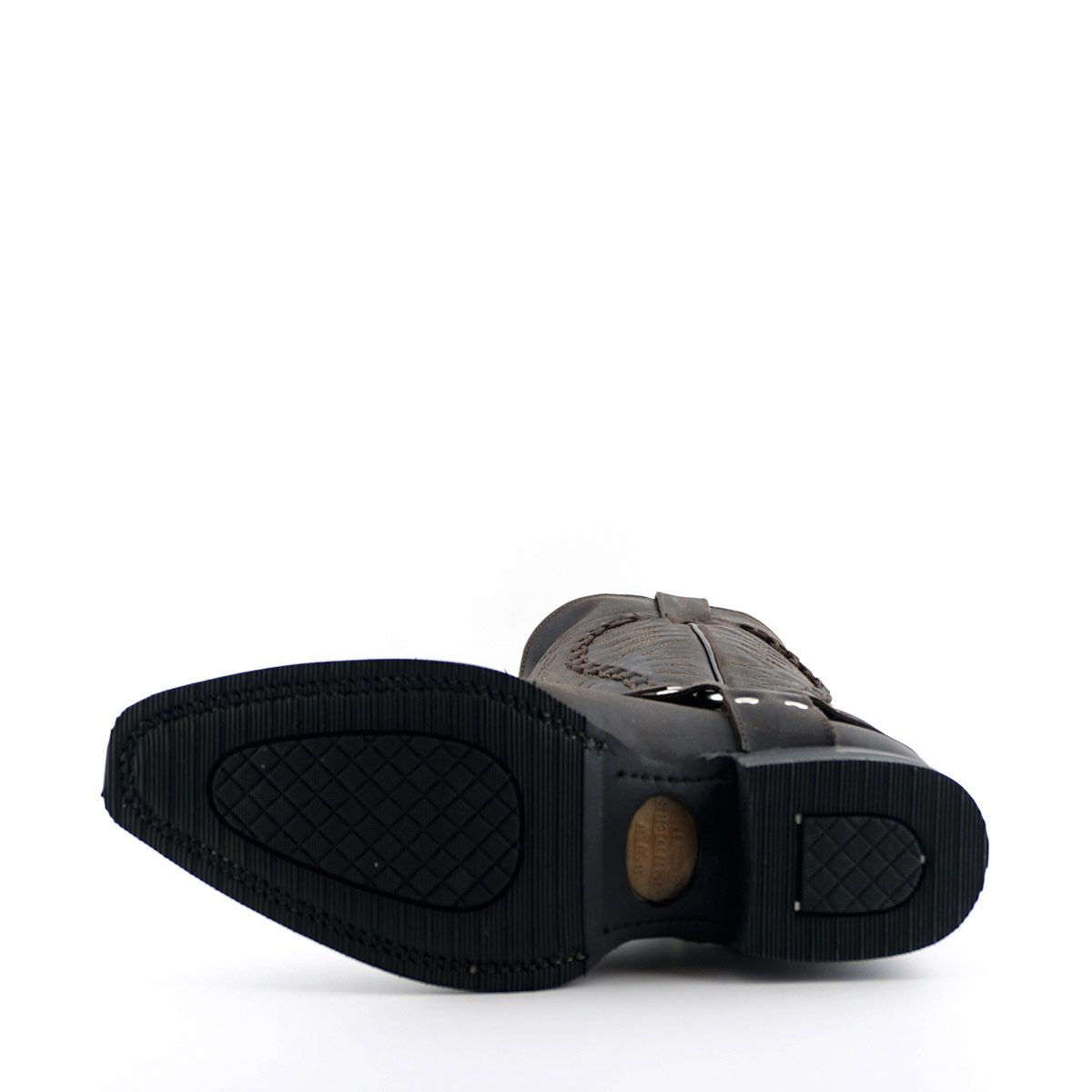 Grinders - Galveston Brown Leather Cowboy / Western  Style Boots