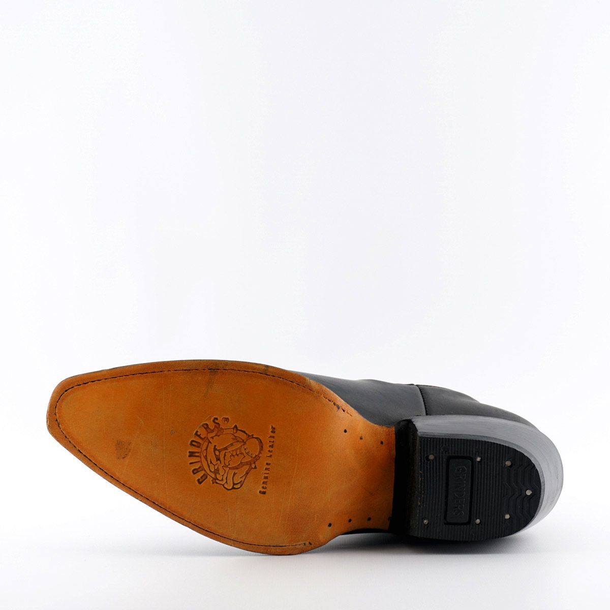 Grinders - Maverick Black Leather Cowboy / Western Style Boots