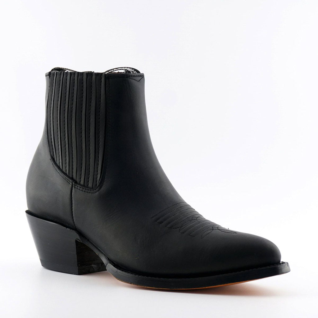 Grinders - Maverick Black Leather Cowboy / Western Style Boots
