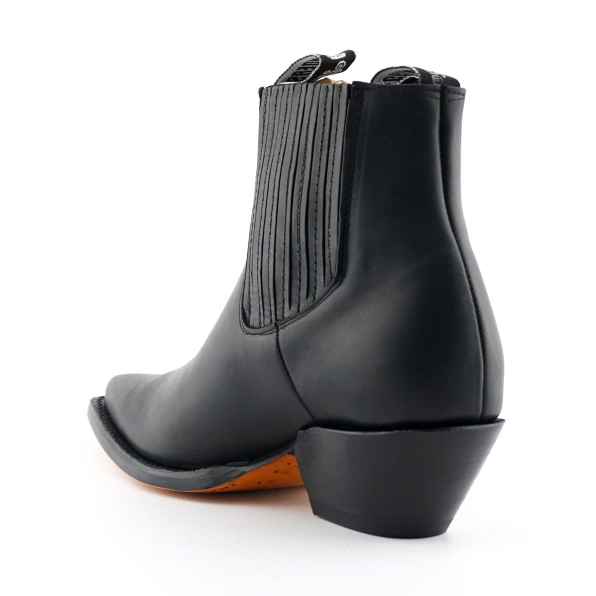 Grinders - Mustang Black Leather Cowboy / Western Style Boots