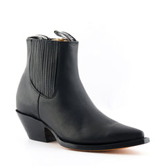 Grinders - Mustang Black Leather Cowboy / Western Style Boots
