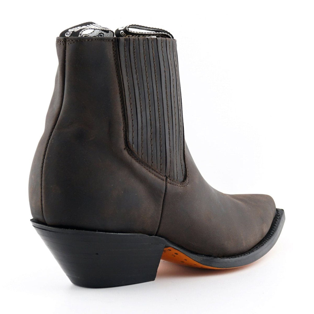 Grinders - Mustang Brown Leather Cowboy / Western  Style Boots
