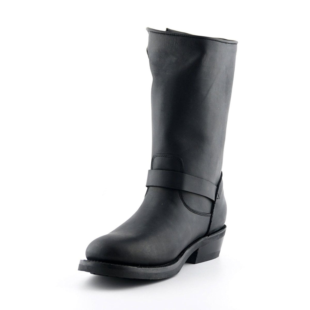 Grinders - New Rebel Black Leather Cowboy / Western Style Boots